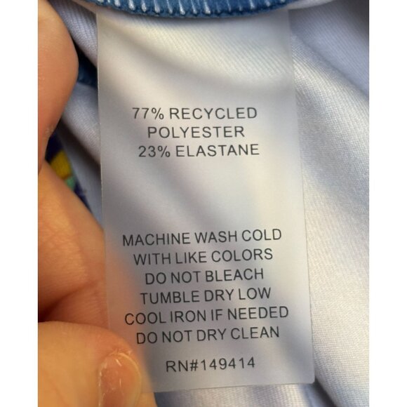 Johnny Was Active Polo Shirt Floral Pattern Multi M - Picture 7 of 7